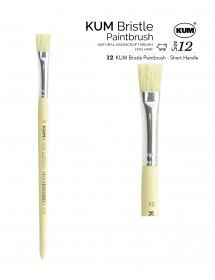 KUM SHORT HANDLE BRISTLE PAINTBRUSH - BR KU1 #14